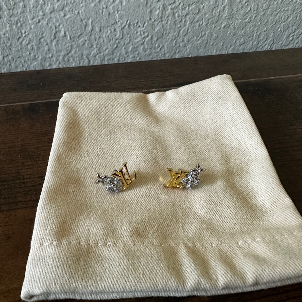 Louis Vuitton gold earrings